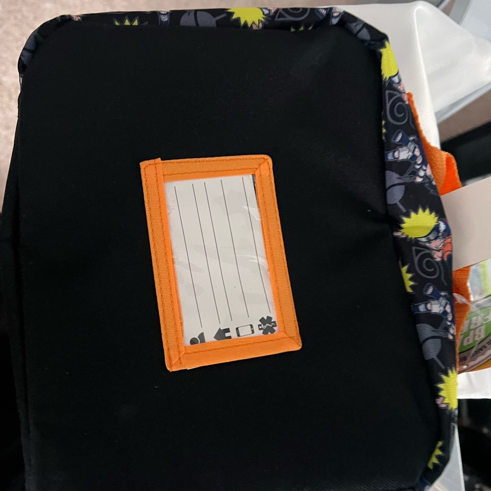 Naruto and Sasuke Holographic Insulated Lunch Bag Tote with zipper front pocket - Picture 12 of 12